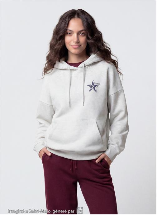 Jennyfer Sweats à capuche JLSWEASTAR femme blanc