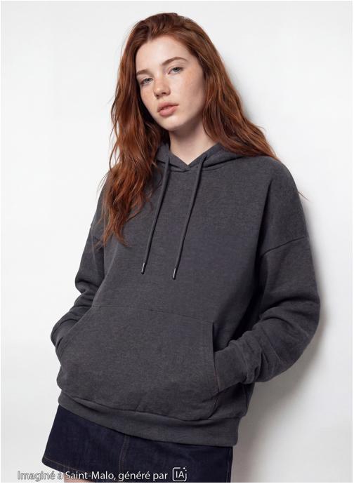 Jennyfer Sweats à capuche JLSWEAWING femme gris