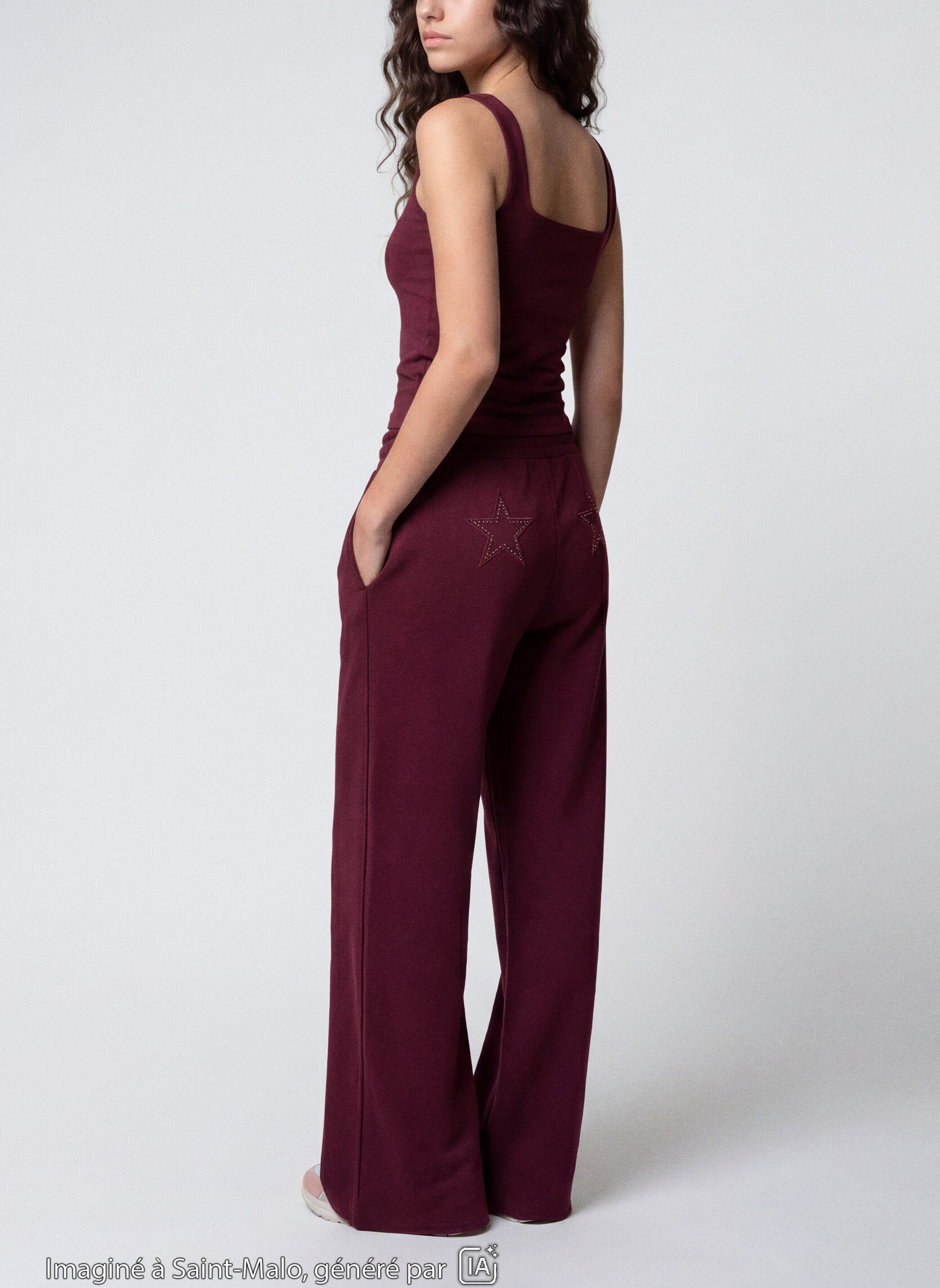 Bas de jogging JJOGWIDE femme bordeaux Jennyfer Bas de jogging JJOGWIDE femme bordeaux Bordeaux