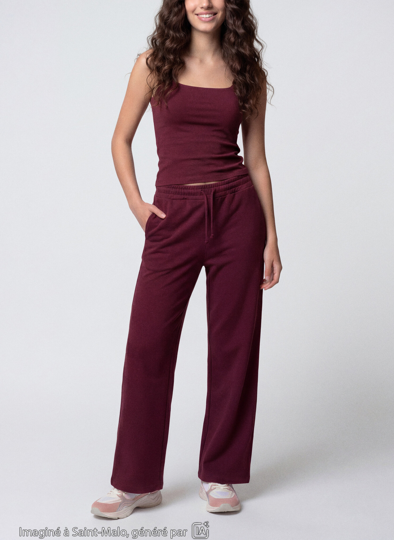 Bas de jogging JJOGWIDE femme bordeaux Jennyfer Bas de jogging JJOGWIDE femme bordeaux Bordeaux