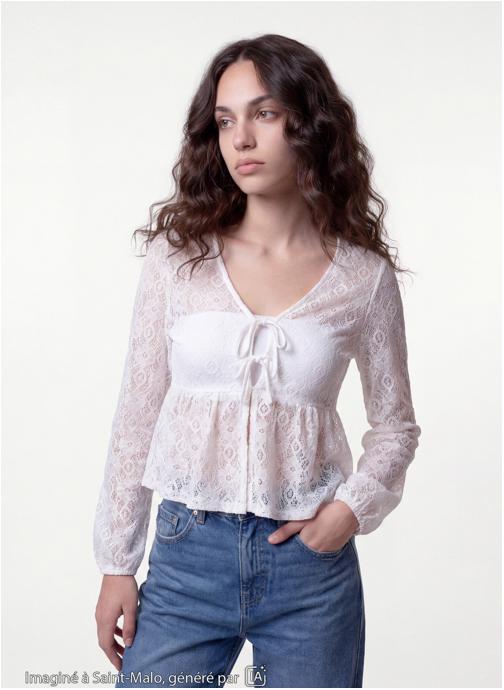 Jennyfer Blouses JCHEMDENT fille beige