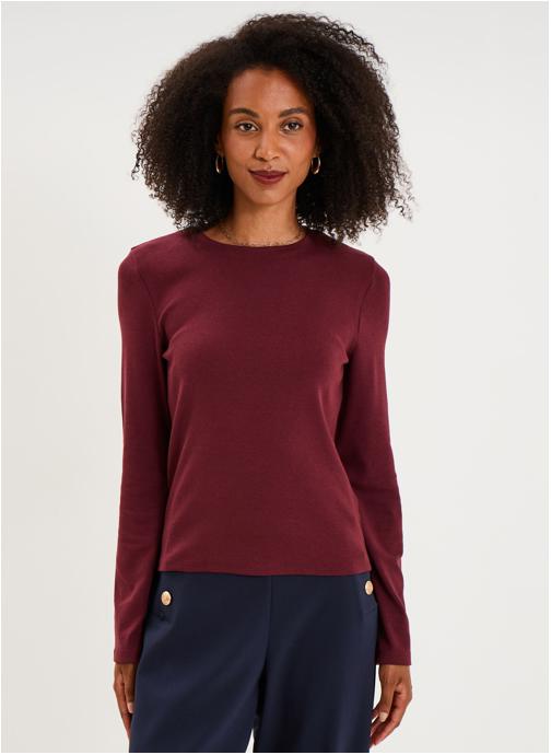 Naf Naf Tee-shirts NAF3_ISABELLA femme violet
