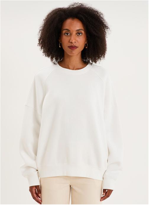 Naf Naf Sweats à capuche NAF3_HARMONIE femme blanc