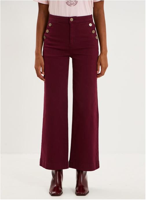 Naf Naf Pantalons droit NAF3_OLIVIA femme violet