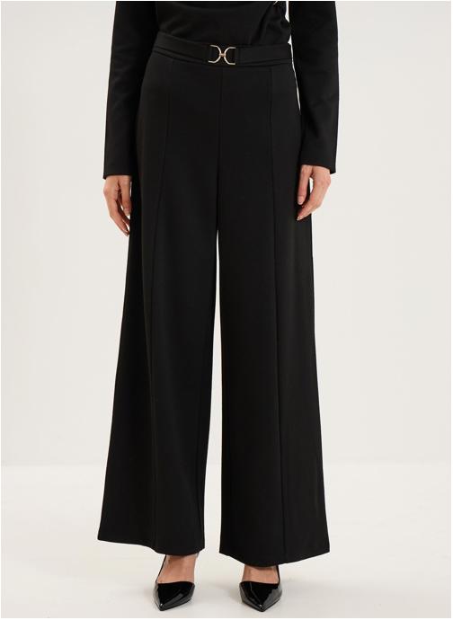 Mosquitos Pantalons droit MOS3_PLUME femme noir