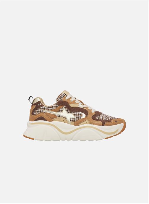 W6YZ Baskets basses Sneakers MIA-W. Marron-Platine femme marron