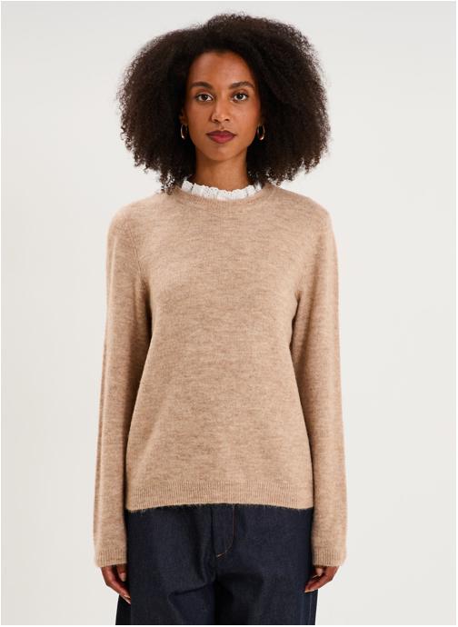 Naf Naf Pulls NAF3_KAYLINE femme beige