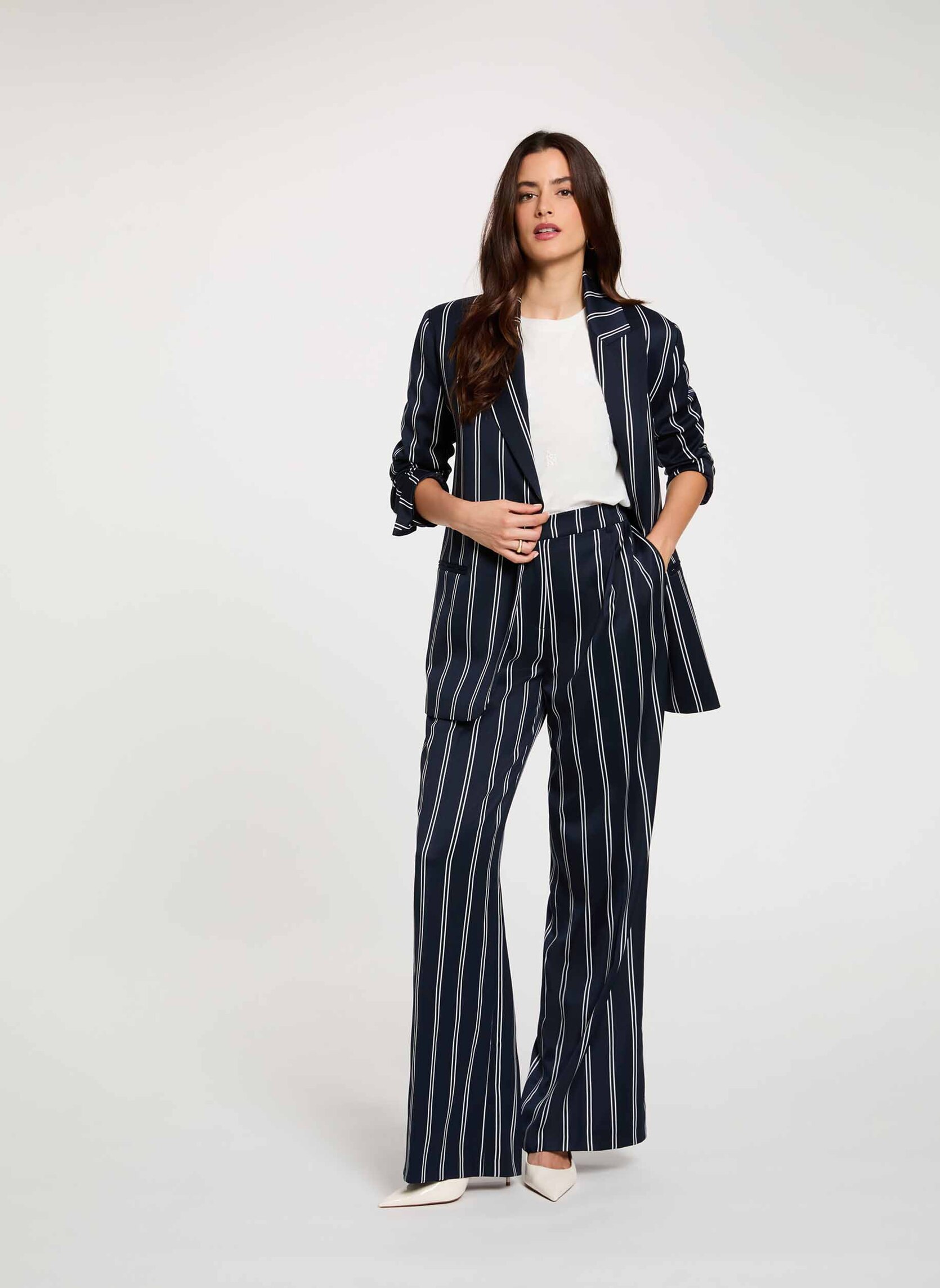 Pantalons droit 262-PVKER.F femme bleu Morgan Pantalons droit 262-PVKER.F femme bleu Bleu marine