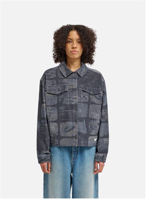 Element Chemises Printed Cord femme bleu
