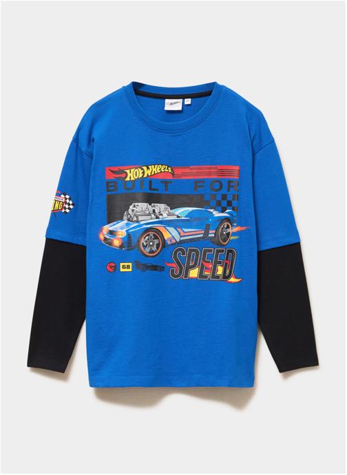 HOTWHEELS Tee-shirts SUN_ZH60854.BCI.F11 garçon bleu