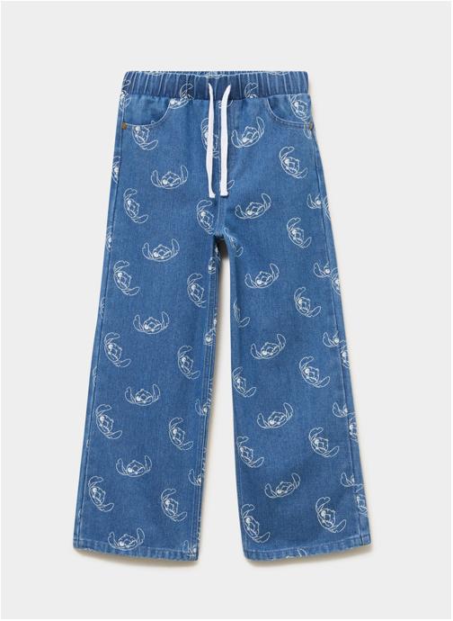 Stitch Jeans droits SHL_ALBA_STITCH fille bleu