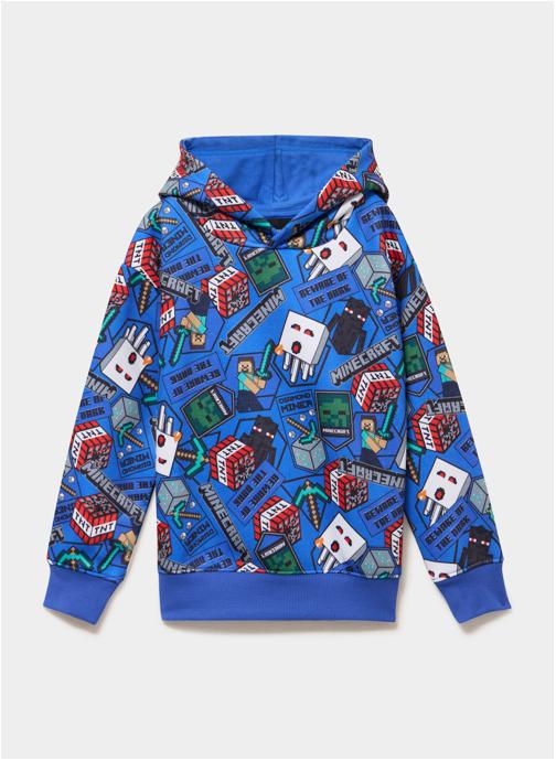 Minecraft Sweats à capuche FU_FRANCOIS_MINECRAFT garçon bleu