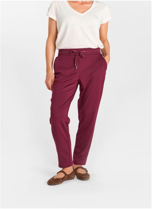 Le temps des cerises Pantalons droit Pantalon droite RAVEN Red femme rouge