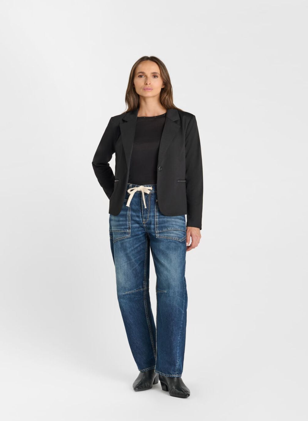 Vestes Veste LESLY Black femme noir Le temps des cerises Vestes Veste LESLY Black femme noir Noir
