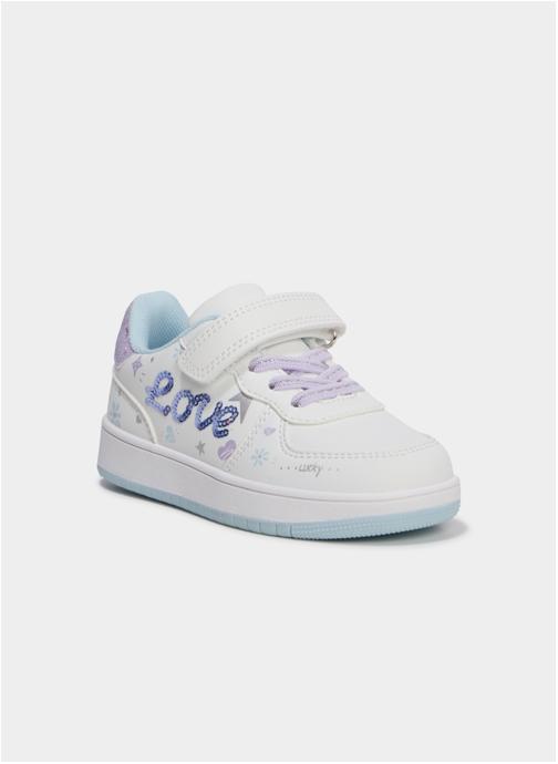 KIM&LOU Baskets basses TSEQUIN_S_MF_TB_262 fille blanc