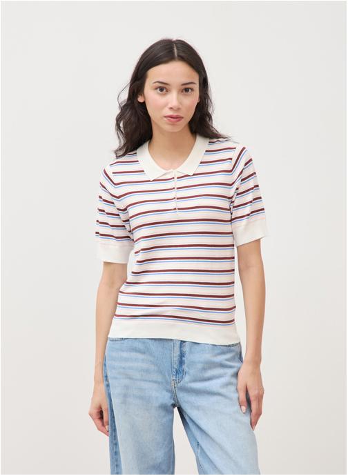 Bonobo Pulls POLOFINEF femme blanc