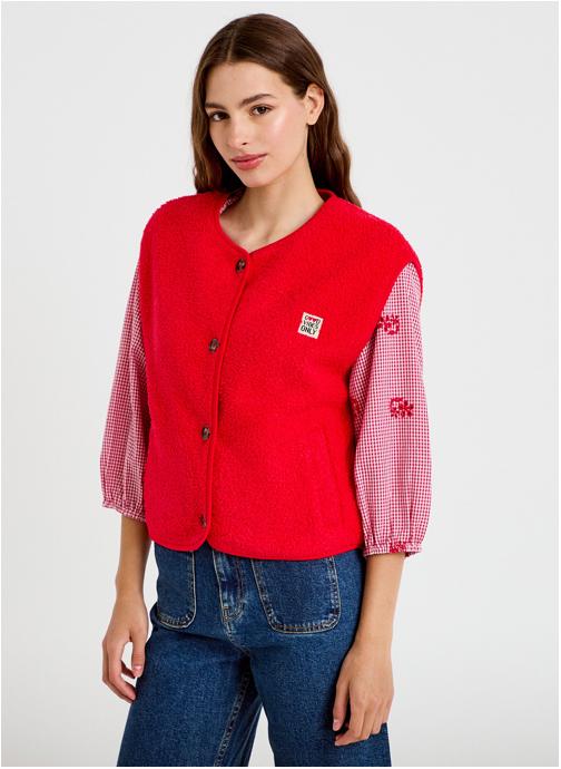 Cache Cache Vestes sans manches DSHERPLABEL femme rouge