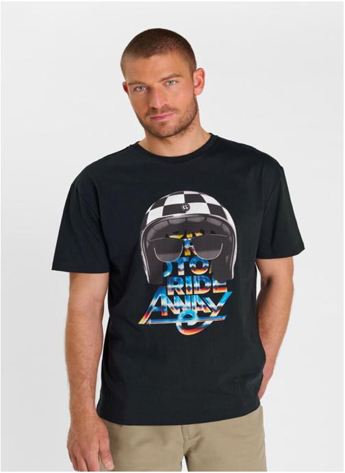 Le temps des cerises Tee-shirts Tee-Shirt YONAS Black homme noir