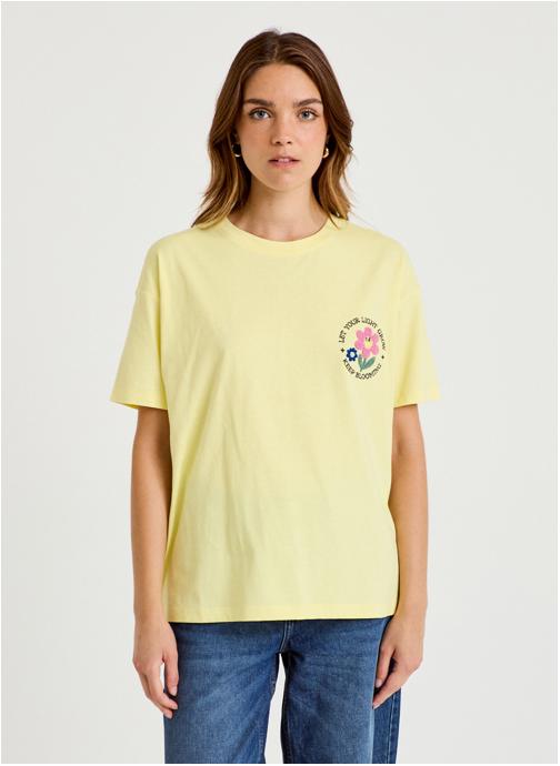Cache Cache Tee-shirts KPRINTGOOD2 femme jaune