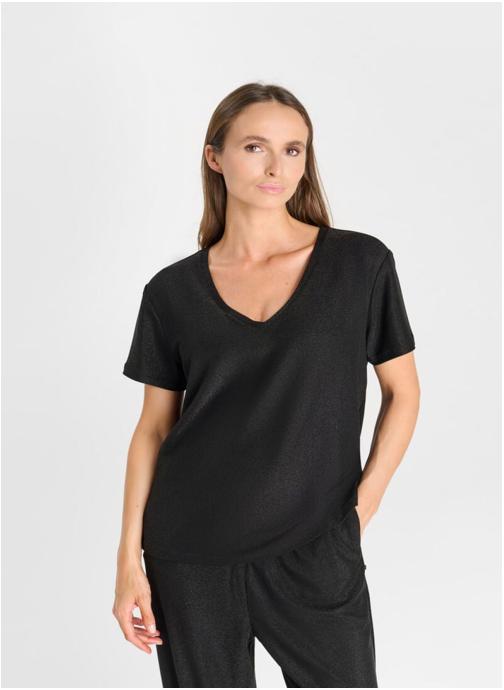 Le temps des cerises Tee-shirts Tee-Shirt ZETTA Black femme noir