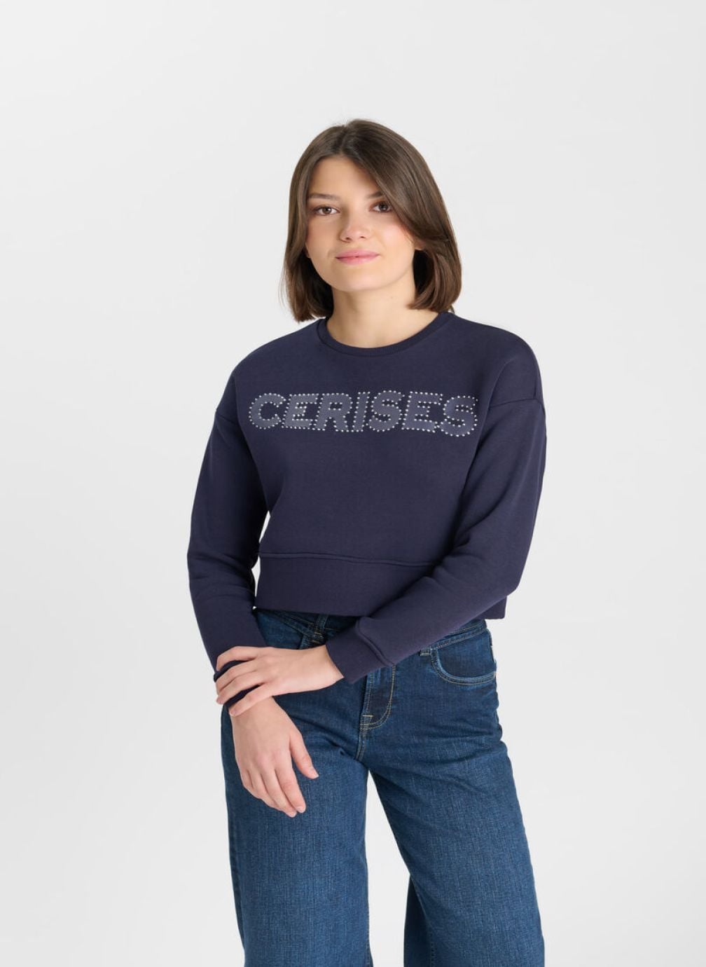 Sweats à capuche Sweat-Shirt CERIGI Blue fille bleu Le temps des cerises Sweats à capuche Sweat-Shirt CERIGI Blue fille bleu Bleu