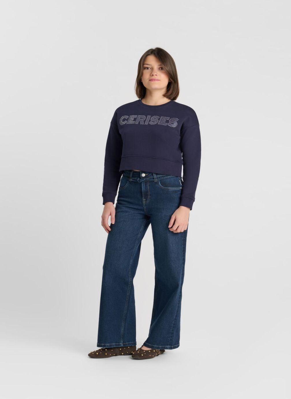 Sweats à capuche Sweat-Shirt CERIGI Blue fille bleu Le temps des cerises Sweats à capuche Sweat-Shirt CERIGI Blue fille bleu Bleu