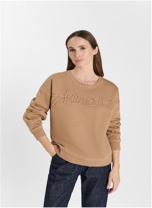 Le temps des cerises Sweats à capuche Sweat-Shirt LACET Beige femme beige
