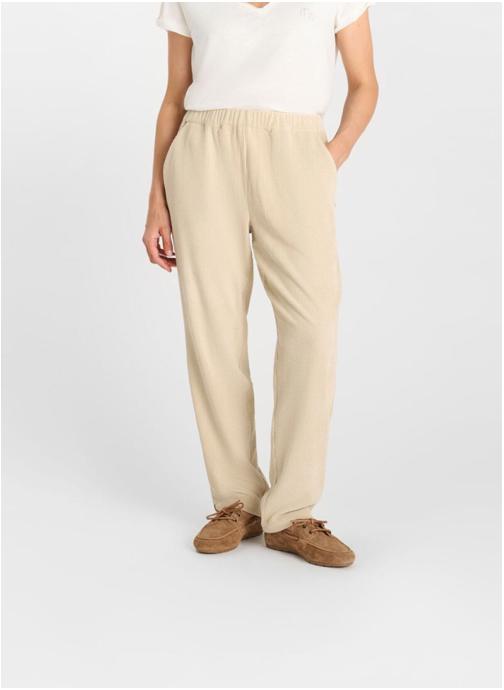 Le temps des cerises Pantalons droit Pantalon droite GATA Beige femme beige