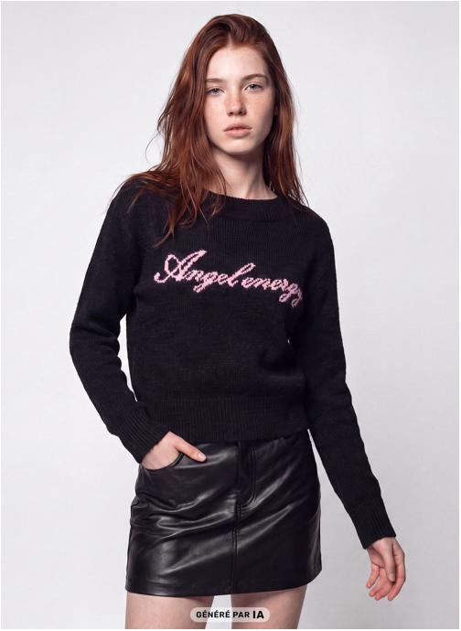 Jennyfer Pulls JPULWRITE femme noir