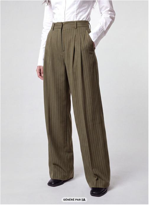 Jennyfer Pantalons droit JPANCROISE femme vert