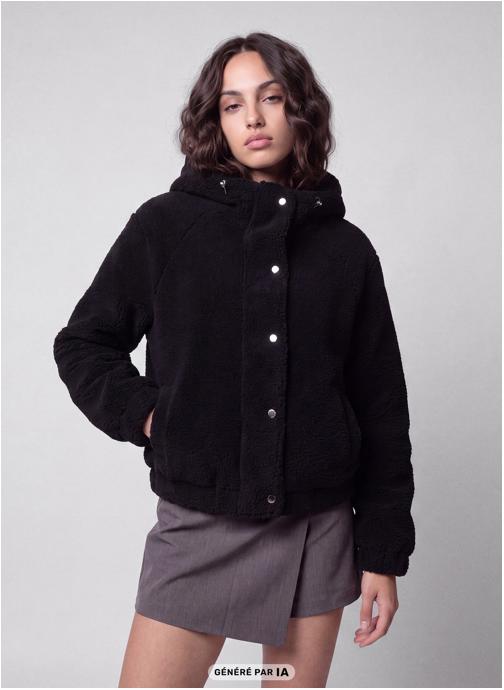Jennyfer Blousons JBLOUSHERP femme noir