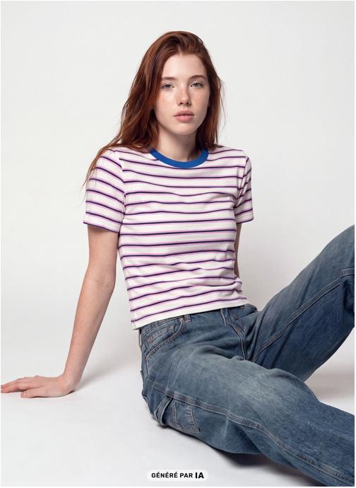 Jennyfer Tee-shirts JKBOXCOTRAY femme blanc