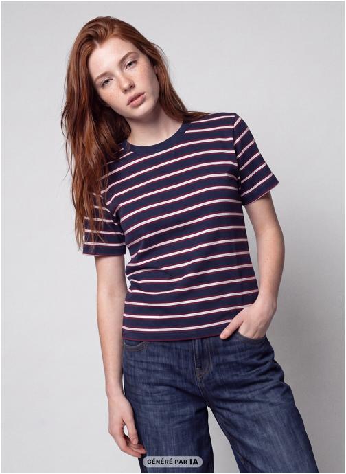 Jennyfer Tee-shirts JKBOXCOTRAY femme bleu