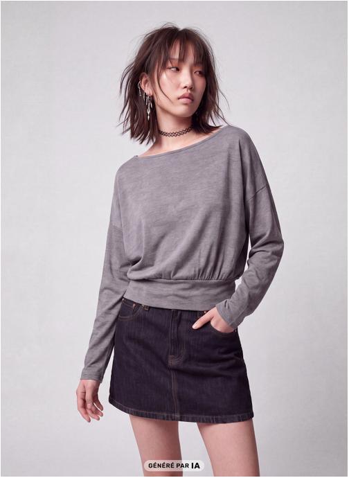 Jennyfer Tee-shirts JLTEEDANCE femme gris