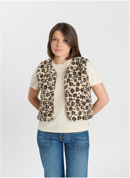 Le temps des cerises Vestes Veste sans manches SANRY Brown femme marron