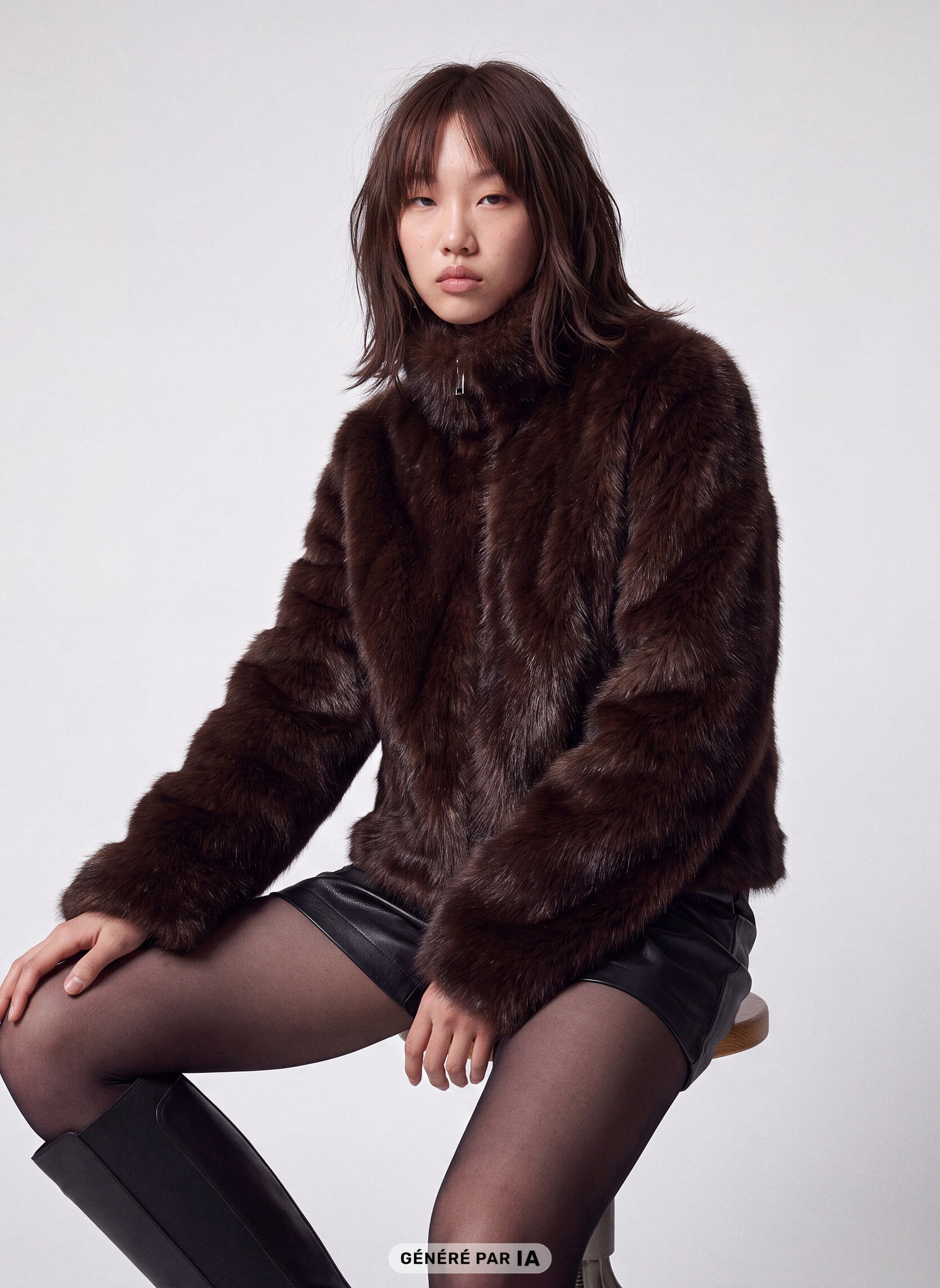 Manteaux classiques JOVERFUR femme marron Jennyfer Manteaux classiques JOVERFUR femme marron Marron foncé