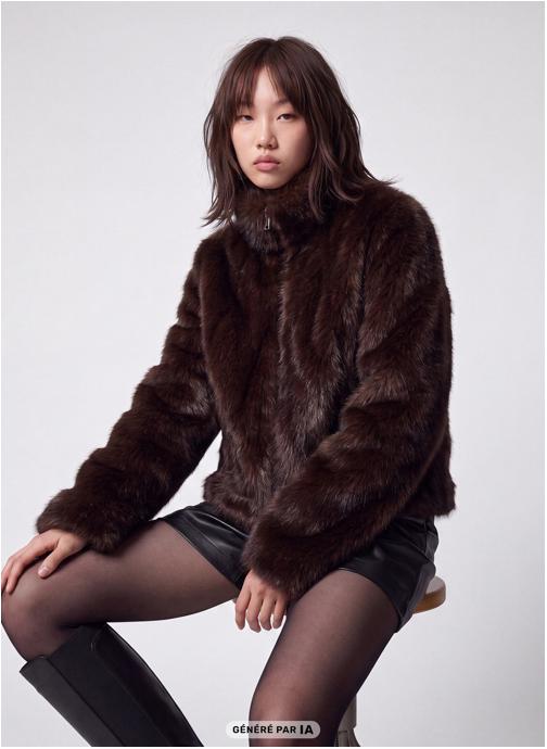 Jennyfer Manteaux classiques JOVERFUR femme marron