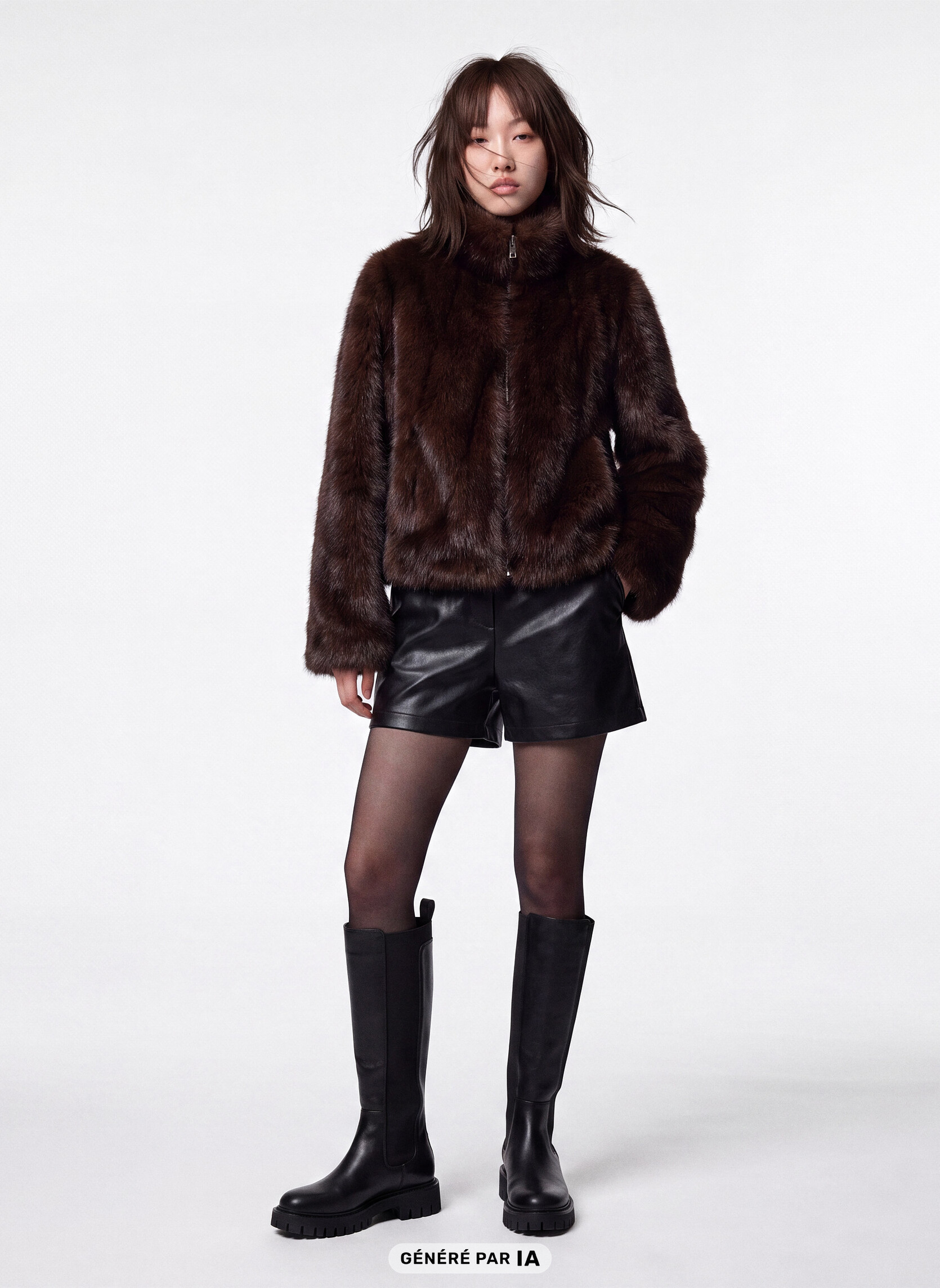 Manteaux classiques JOVERFUR femme marron Jennyfer Manteaux classiques JOVERFUR femme marron Marron foncé