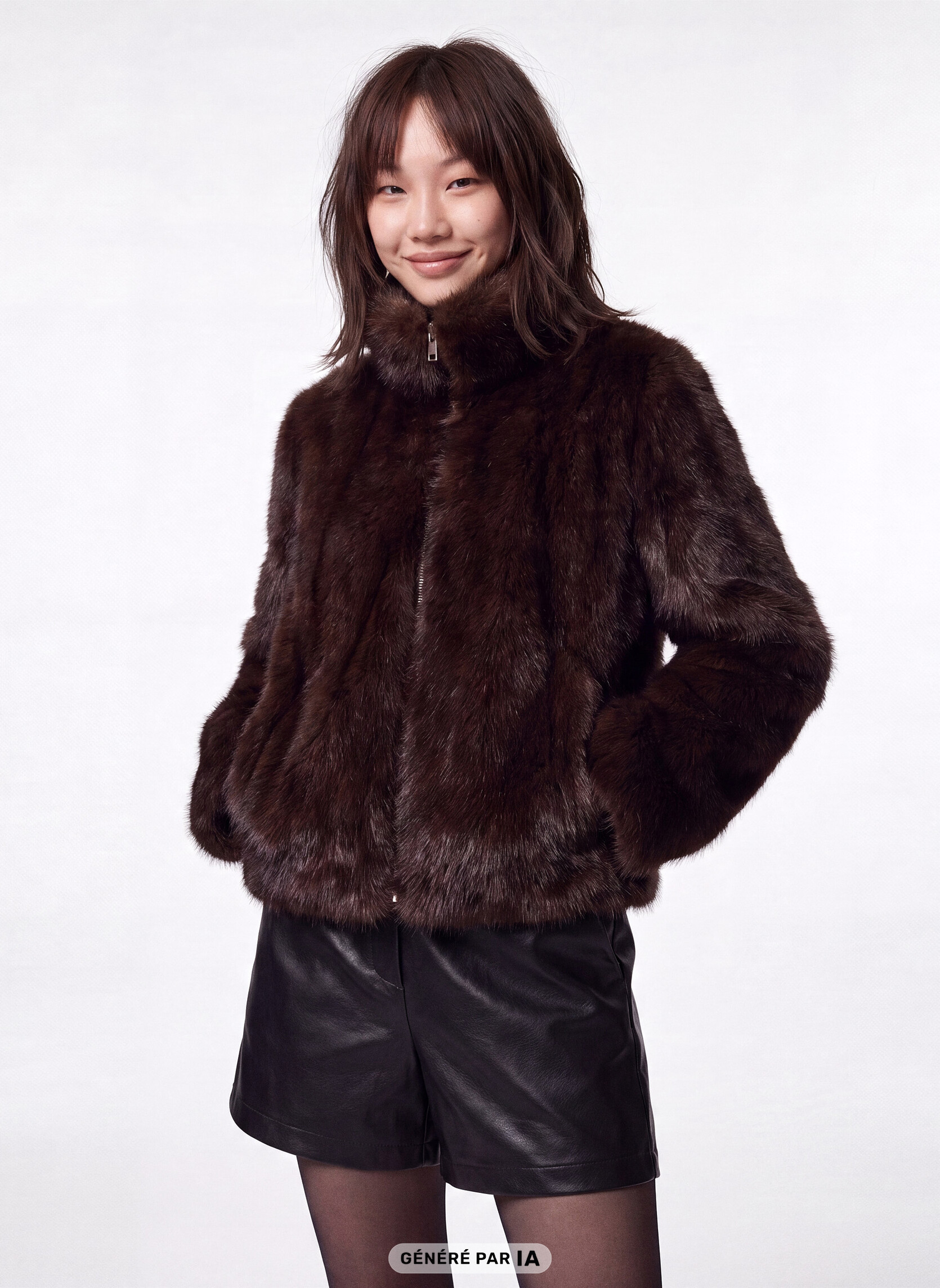 Manteaux classiques JOVERFUR femme marron Jennyfer Manteaux classiques JOVERFUR femme marron Marron foncé