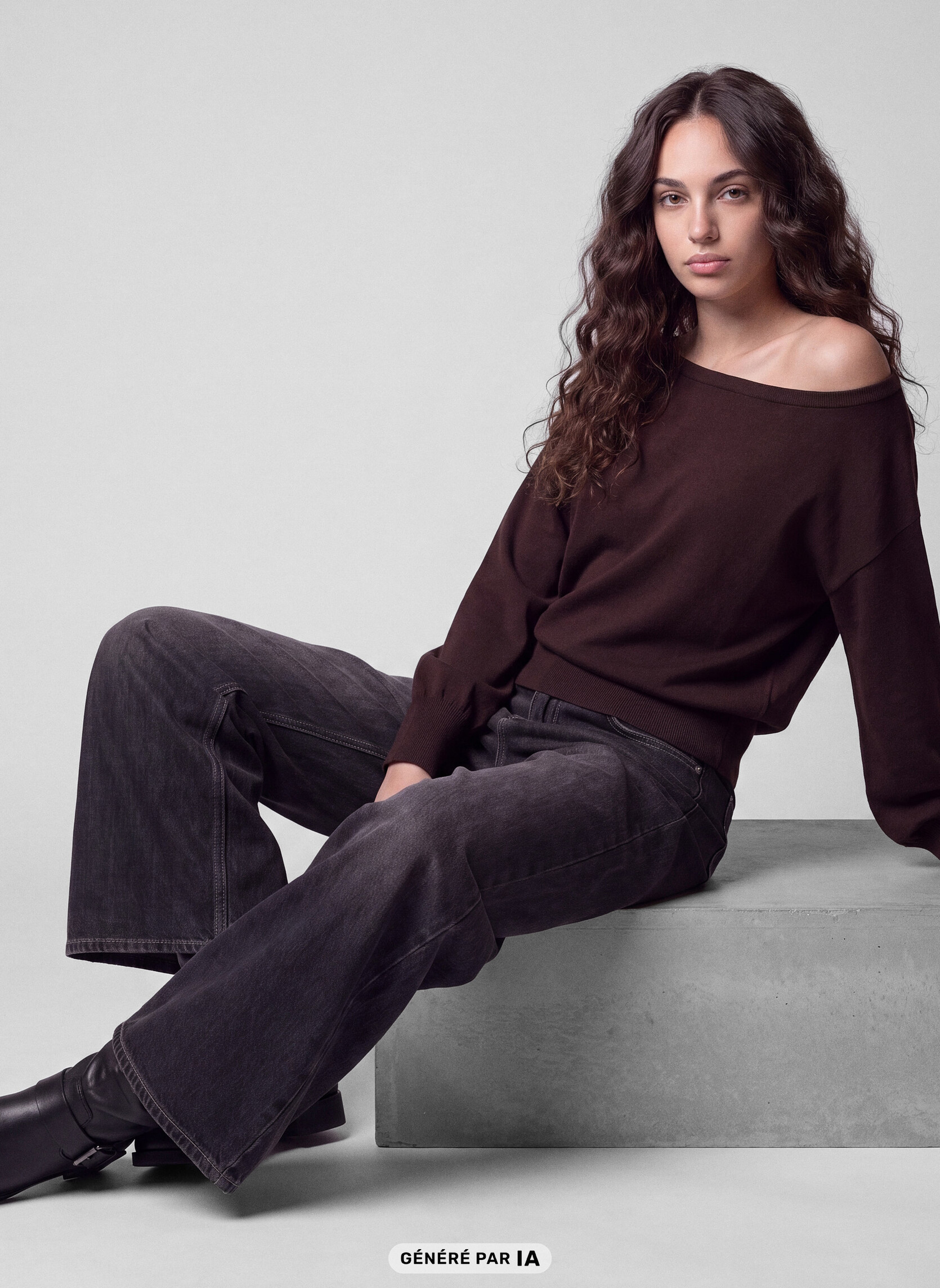 Pulls JPULDANCECUF femme marron Jennyfer Pulls JPULDANCECUF femme marron Marron foncé