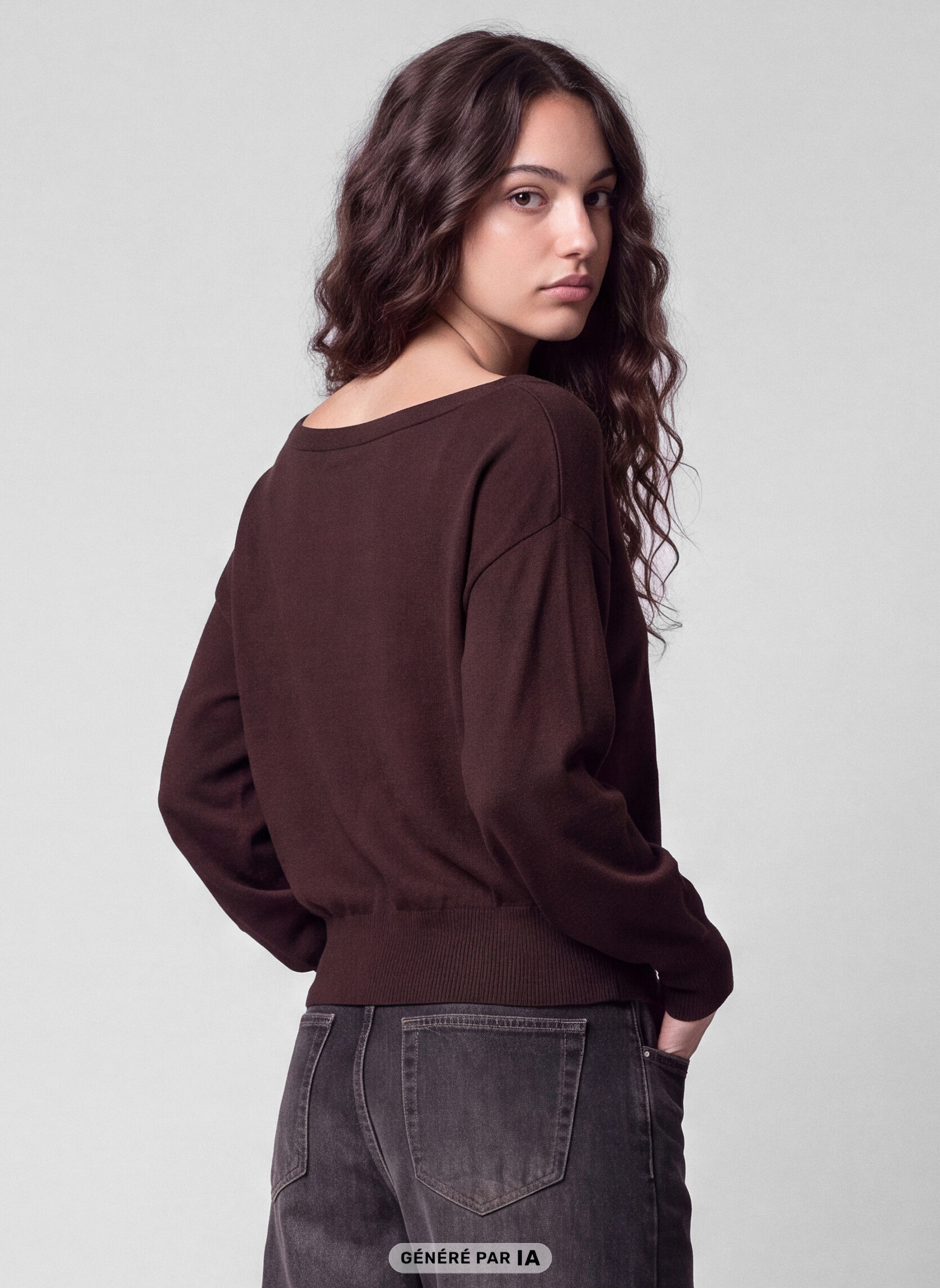 Pulls JPULDANCECUF femme marron Jennyfer Pulls JPULDANCECUF femme marron Marron foncé