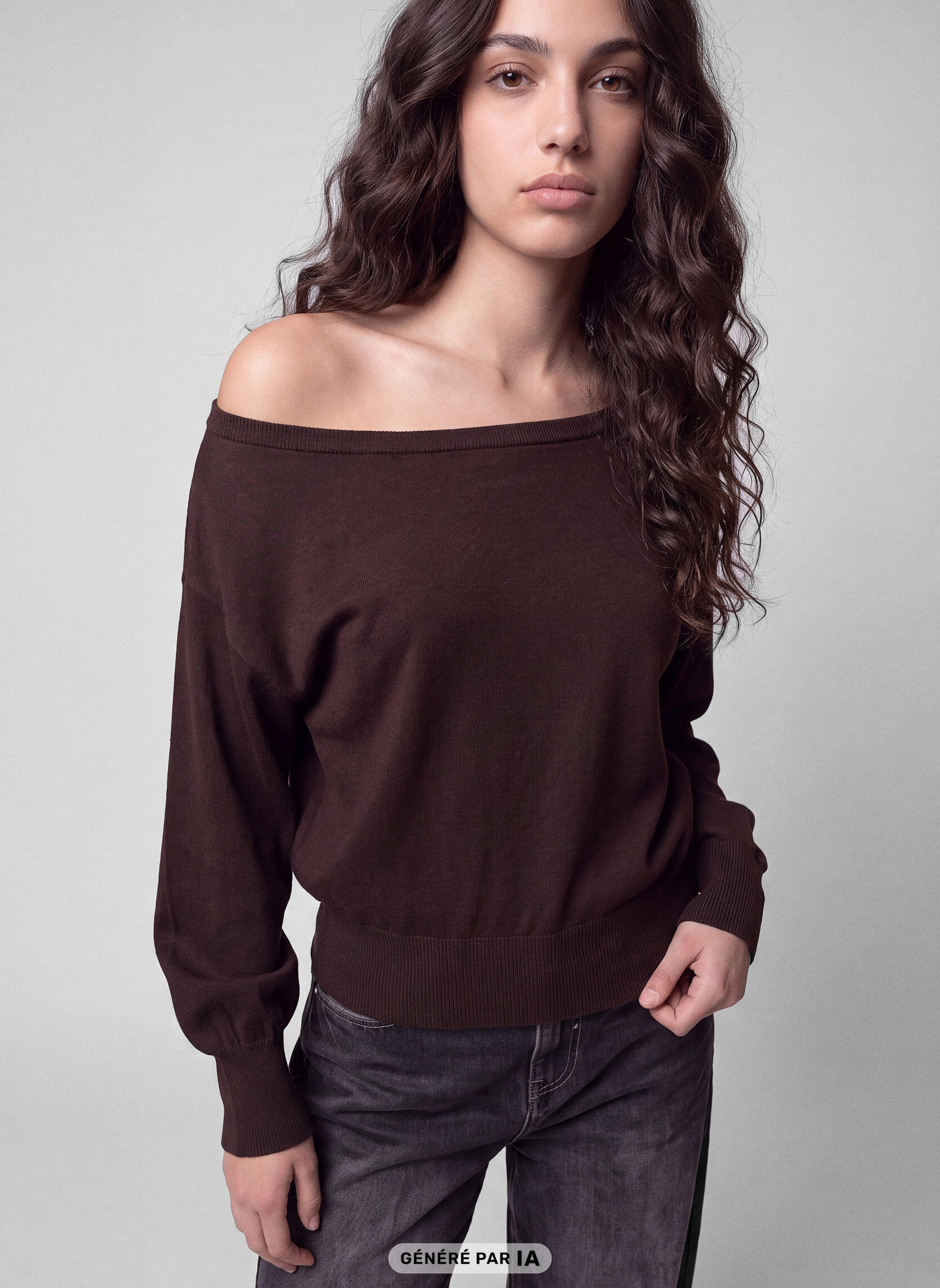Pulls JPULDANCECUF femme marron Jennyfer Pulls JPULDANCECUF femme marron Marron foncé