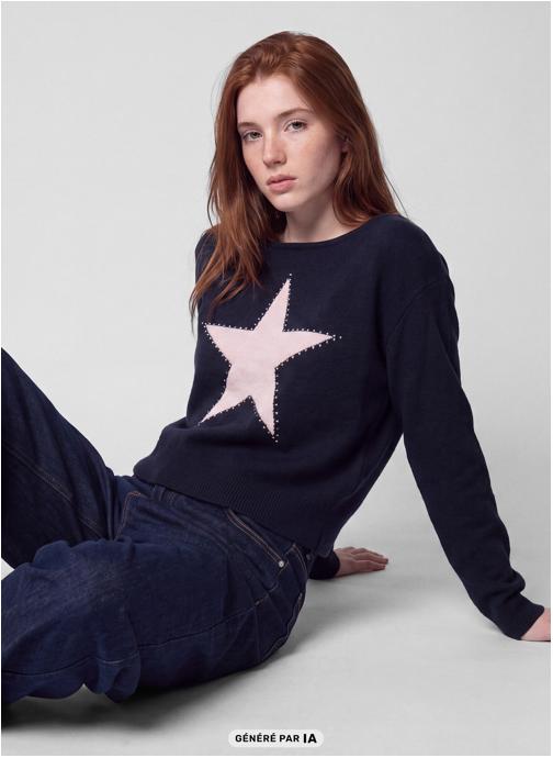 Jennyfer Pulls JPULSTAR femme bleu