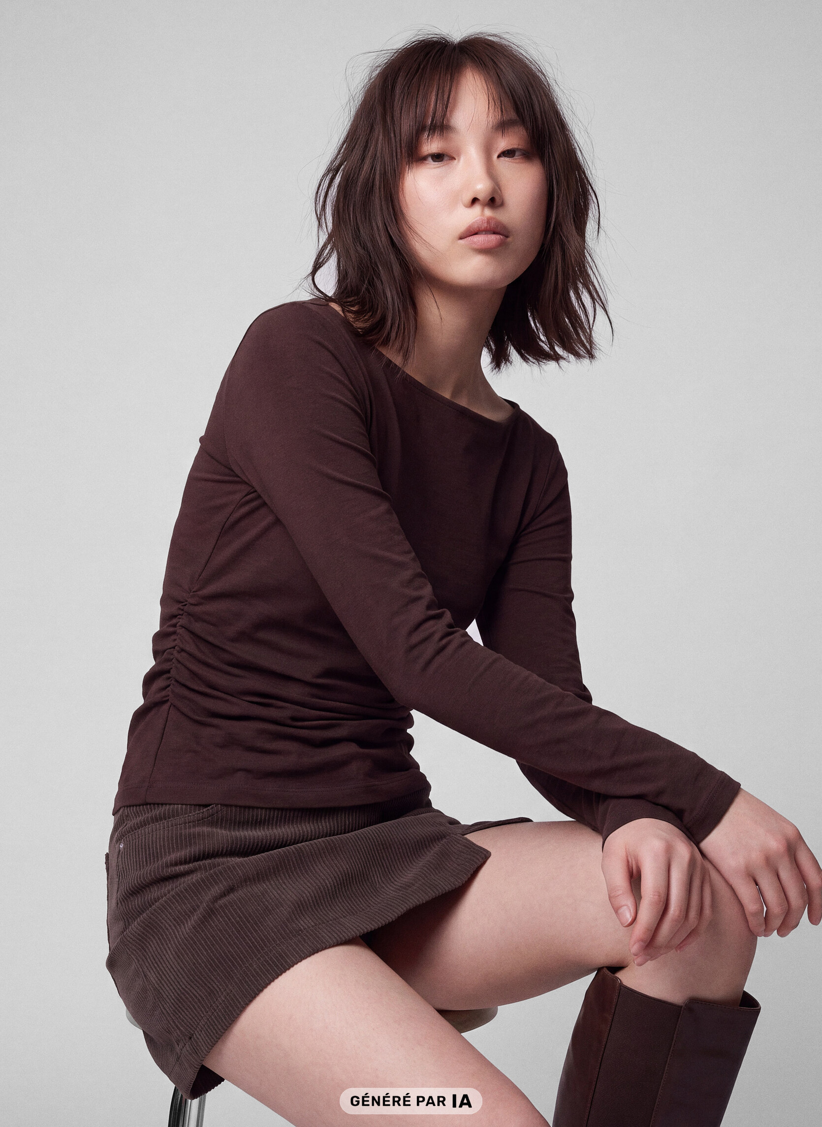 Tee-shirts JLGATHERYL femme marron Jennyfer Tee-shirts JLGATHERYL femme marron Marron foncé
