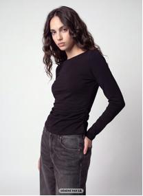 Tee-shirts JLGATHERYL femme marron