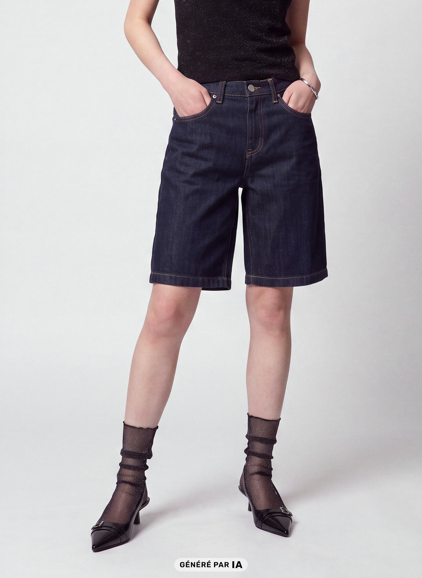 Bermudas JBERMU26 fille bleu Jennyfer Bermudas JBERMU26 fille bleu Bleu brut