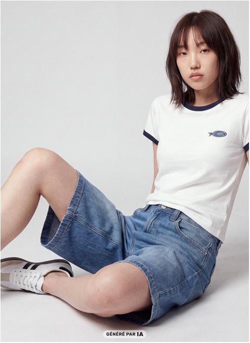 Jennyfer Bermudas JBERMU26 femme bleu