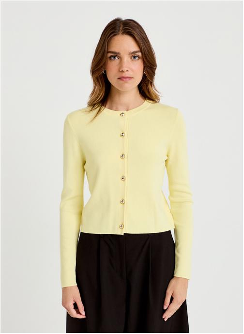 Cache Cache Gilets CARDIMINICOT femme jaune