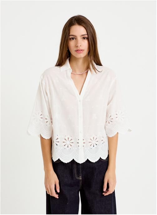 Cache Cache Chemises CHEFLORAL femme blanc