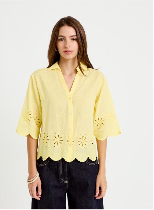 Cache Cache Chemises CHEFLORAL femme jaune